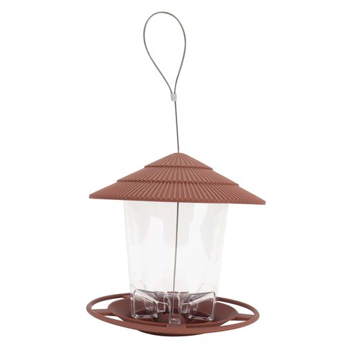 Mangeoire à Oiseaux Suspendue Sur Le Toit, Outil D'alimentation Pour Jardin, Cour, DéCoration ExtéRieure, Marron