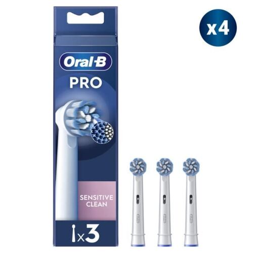 Oral-B Pro Sensitive Clean - 12 Brossettes - Brossettes ultra douces pour les gencives sensibles