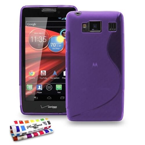 Coque Motorola Xt926 - Le " S " Violet Silicone Souple (Tpu)