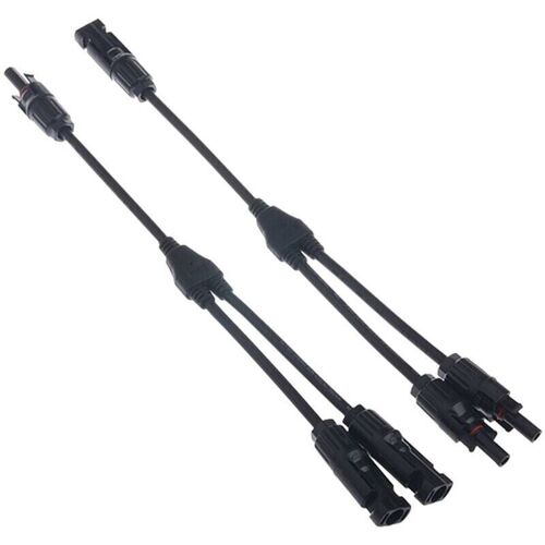 Cable de connexion solaire MC4, cable de connexion pour panneau photovoltaique, forme en Y, etanche IP67, pour panneau solaire goodnice