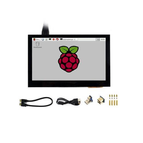 Waveshare 4.3inch HDMI LCD (B) 800x480 IPS Capacitive Touch Screen Monitor Display for Raspberry Pi BB Black Banana Pi