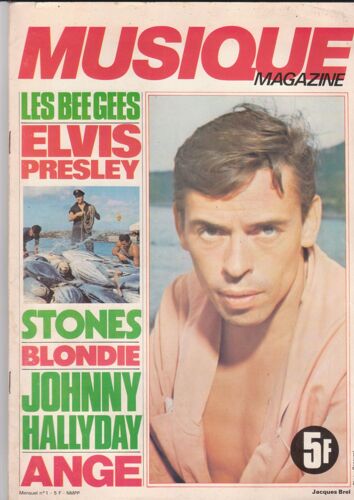 Musique Magazine N°1 - Elvis Presley - Johnny Hallyday - Stones - Blondie Ange - Bee Gees