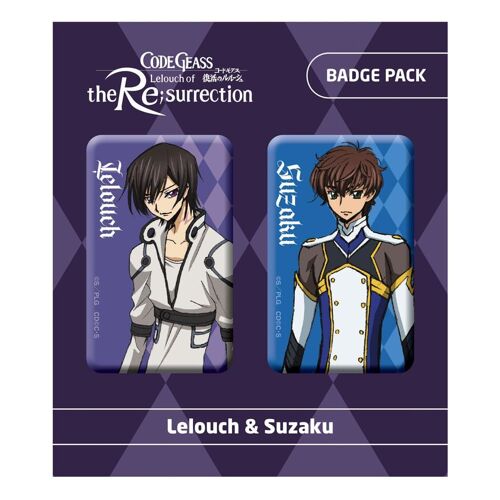 Code Geass Lelouch Of The Re:Surrection Pack 2 Pin's Lelouch & Suzaku