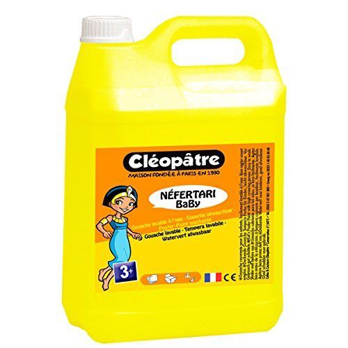 Peinture Gouache - Jaune Primaire - Cléopâtre - Néfertari - Bidon De 5l