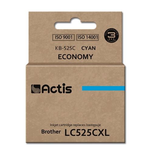 Actis Kb-525c Encre (remplacement Brother Lc525c Standard 15 Ml Bleu)