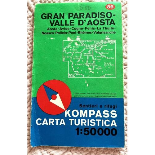 Carte De Randonnée N° 86 - Gran Paradiso, Valle D'aosta (Italie) | Kompass