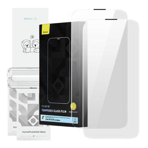 Tempered Glass Baseus Corning For Iphone 14 Pro With Built-In Dust Fi