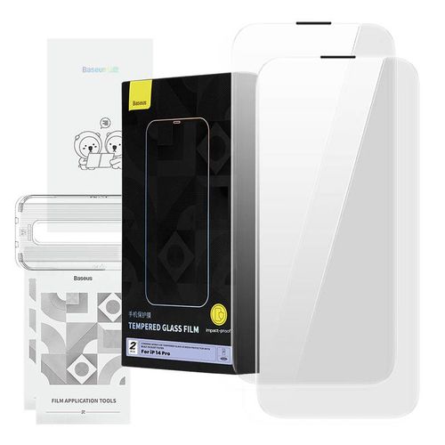 Tempered Glass Baseus Corning For Iphone 14 Pro With Built-In Dust Fi