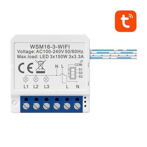 Smart Switch Module Wifi Avatto Wsm16-w3 Tuya