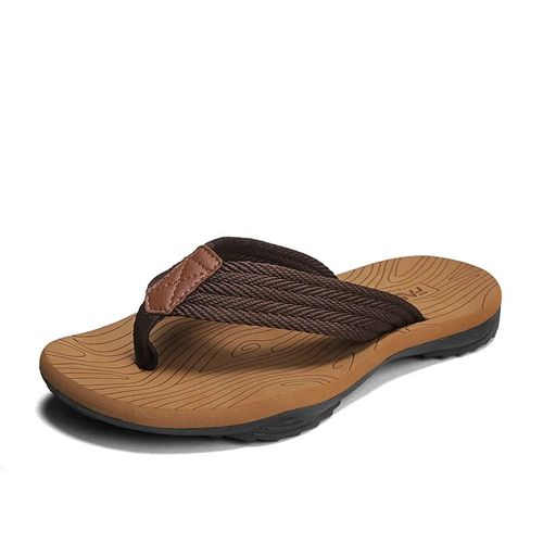 Tongs Tissées Rayures Pour Hommes Légères Confortables Antidérapantes Pour L'été L'intérieur Et L'extérieur Pour La Marche Dans La Rue La Plage Les Vacances