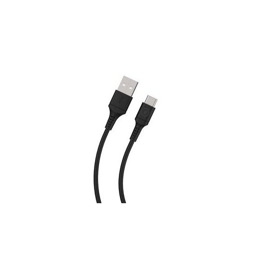 Cable Usb-a Usb-c 1,2m Plastique Recycle Noir