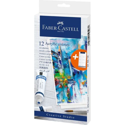 Faber-Castell 379212 Peinture Acrylique 20 Ml Multi Tube