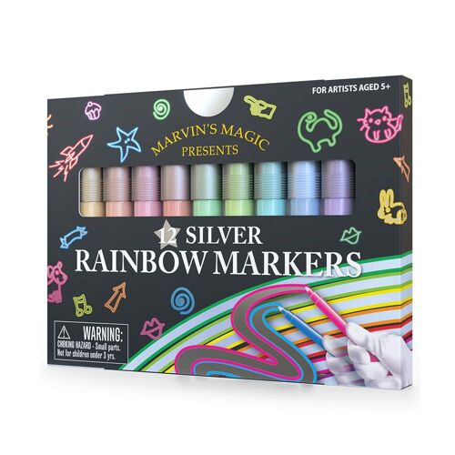 Marvins Magic - Silver Rainbow Markers - (Mmart002)