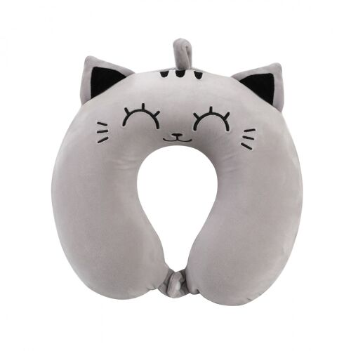 Itotal - Neck Pillow - Grey Cat (Xl2184c)