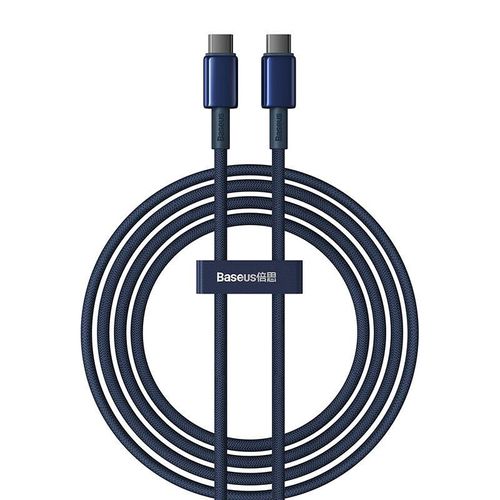 Cable Usb-c To Usb-c Baseus Tungsten Gold, 100w, 2m (blue)
