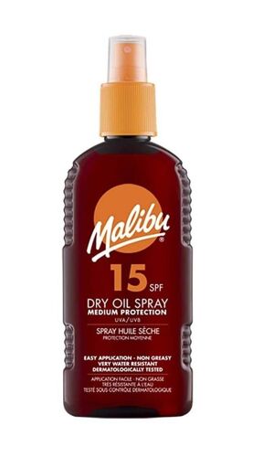 Malibu - Dry Oil Spray Spf 15 200 Ml 