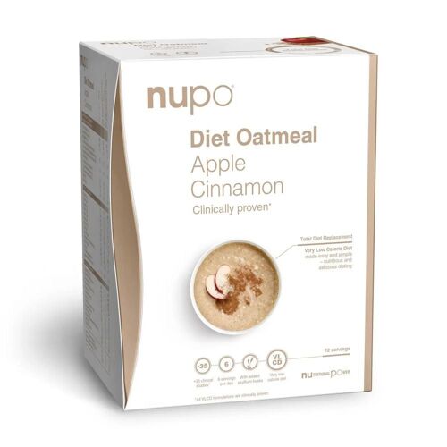 Nupo - Diet Oatmeal Apple Cinnamon 12 Servings 