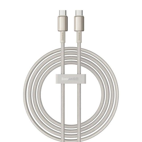 Cable Usb-c To Usb-c Baseus Tungsten Gold, 100w, 2m (gold)