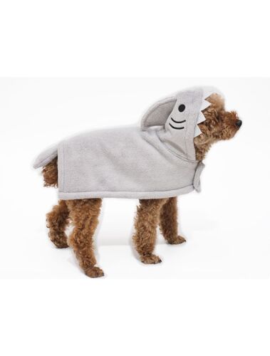Peppy Buddies - Bathrobe Shark Xl, Grey , Size 70 Cm - (697271866729)