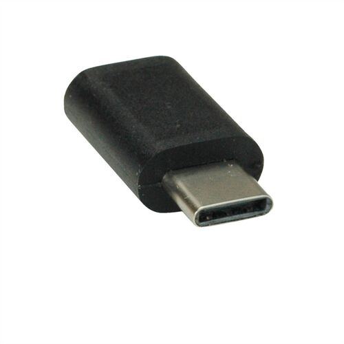 VALUE 12.99.3191 changeur de genre de câble USB Type C USB Type Micro B Noir