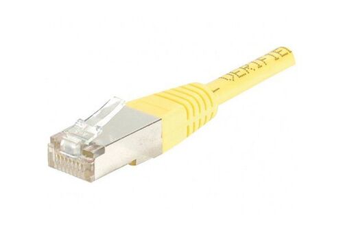 Cat6 Rj45 Patch Cable F/utp Yellow - 0.15 M
