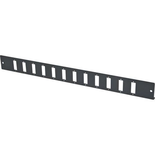 Dexlan 19" 1u Fiber Optic Patch Panel Front Panel For 12 × Sc Duplex