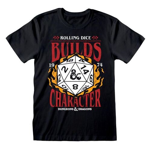 Donjons Et Dragons - Builds Character - T-Shirt Homme (L)
