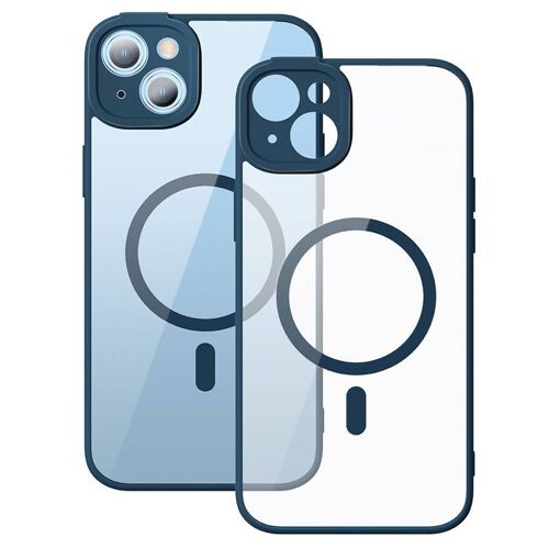 Baseus Frame Transparent Magnetic Case And Tempered Glass Set For Iph