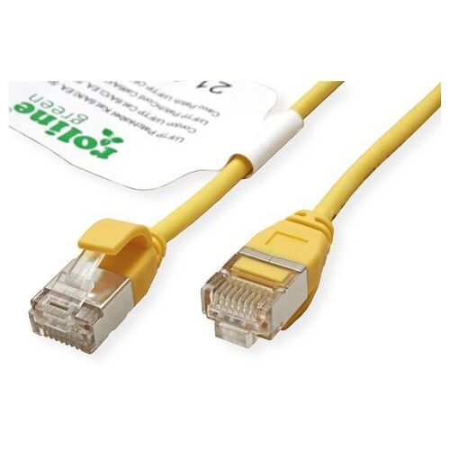 Roline 21.44.3322 Câble De Réseau Jaune 0,5 M Cat6a U/ftp (stp)
