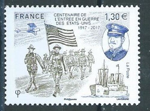 Centenaire De L'entrée En Guerre Des Etats Unis 2017 Neuf** N° 5156
