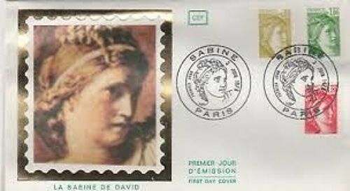 Enveloppe 1er Premier Jour D'émission Cef - Philatélie - La Sabine De David - Paris 3 Juin 1978