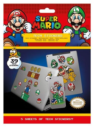 Nintendo Stickers Super Mario Royaume Champignon