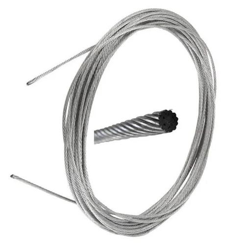 Rouleau 5m Cable Acier Galvanise Diametre 2,5mm Torsade Multibrin Gaz Accelerateur Embrayage Frein Tondeuse Velo Moto Mobylette