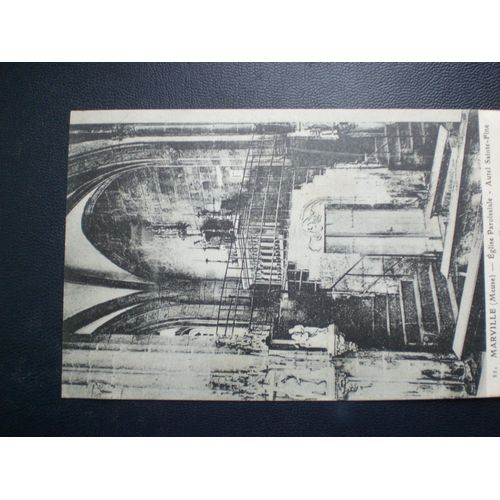 Cpa Marville Meuse Eglise Paroisiale Autel Ste Fine