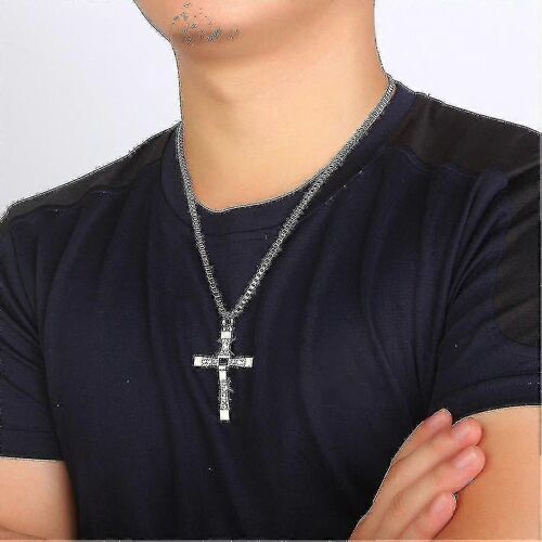 Bijoux De Film Dominic Toretto Hommes Homme Croix Pendentif Collier Chaîne