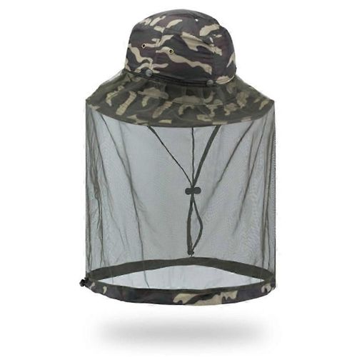 Evago Moustiquaire Chapeau De Soleil Avec Couvre-Cou Pour Le Visage Pour Hommes Et Femmes-Camouflage Vert