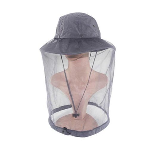 Evago Moustiquaire Chapeau De Soleil Avec Couvre-Cou Pour Le Visage Pour Hommes Et Femmes-Gris Foncé