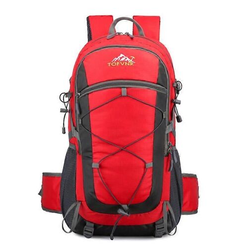 sac à dos de randonnée léger sac à dos de randonnée avec housse de pluie imperméable pour voyage camping en plein air hommes et femmes-ROUGE