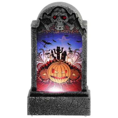 Décoration De table pour Halloween, 1 pièce, Design pierre tombale, Lampe Drôle De Décoration De Festival-Motif de citrouille