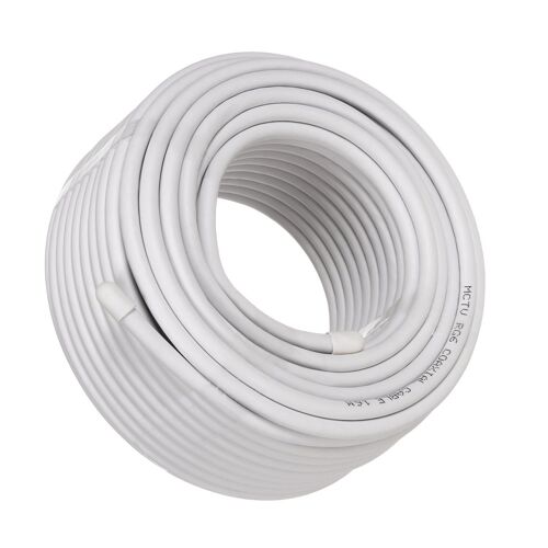 Bobine De Câble Antenne Maclean 25m (blanc)