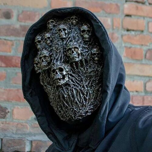 Masque De Crâne Intégral En Latex Réaliste Pour Halloween, Cosplay, Fête, Déguisement