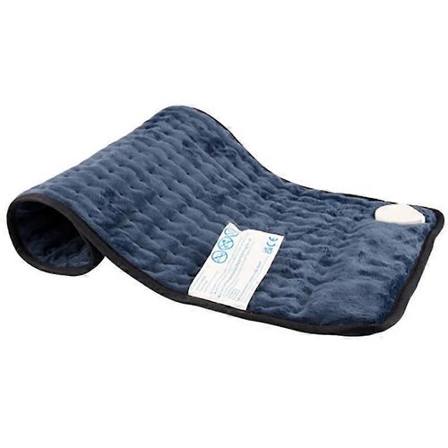 Coussin chauffant EVAGO pour soulager les maux de dos, les crampes au cou et aux épaules, Coussin chauffant électrique, lavable en machine-BLEU