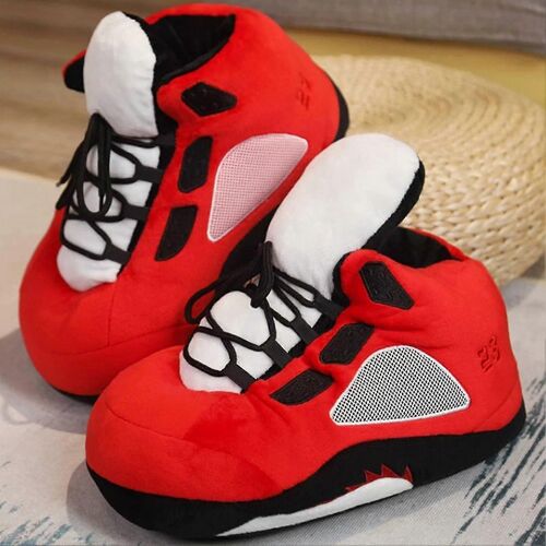 Hiver Coton Cartoon Chaussures Peluche Mousse Chaude Chaussures Super Mignon Home Pantoufles-Adulte-A4 Noir-Unisexe