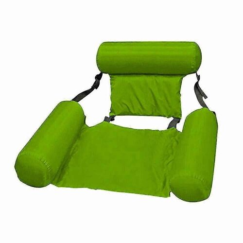 Evago Chaise Flottante Sièges De Piscine Gonflable Lazy Water Bed Chaise Longue-Vert