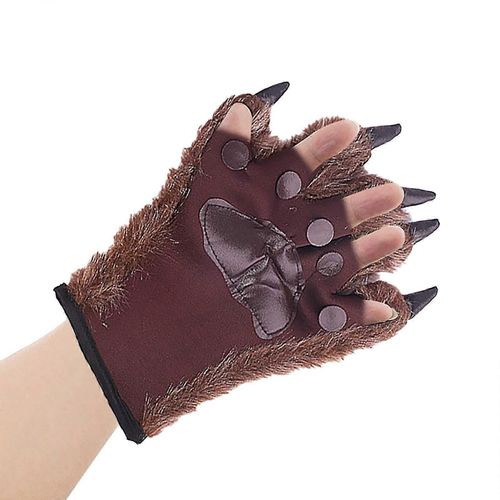 Gants De Loup D'halloween, Orang-Outan, Accessoires De Spectacles Sur Scène, Costume De Fête D'halloween, Gants De Mascarade De Noël