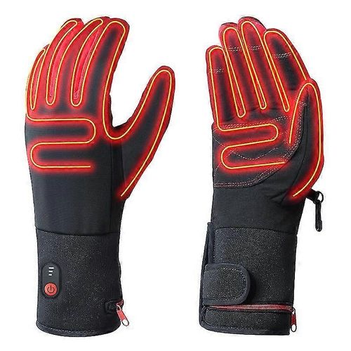 Gants Chauffants Électriques Gants De Ski Chauffants Chauffage D'hiver Moto Extérieur Gants Chauds Pour Hommes Et Femmes - Avec Batterie-Adulte-Xl-Unisexe