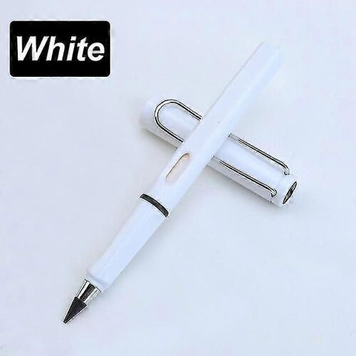Crayon Éternel Illimité Écriture Sans Stylo À Encre Crayons Pour Écrire Art Sketch Papeterie Kawaii Pen Fournitures Scolaires | | --Blanc