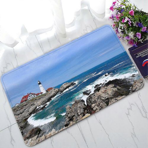 Phare Océan Paillasson Entrée Zone Tapis Tapis Tapis De Sol Décoration Intérieure 45x75 Cm