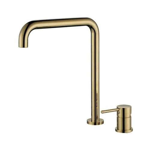 Robinet Mitigeur Lavabo 2 Trous Orune Doré Or