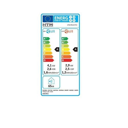 Climatiseur mobile réversible 4100w 35m2 blanc - htw-pb-041p31 - htw